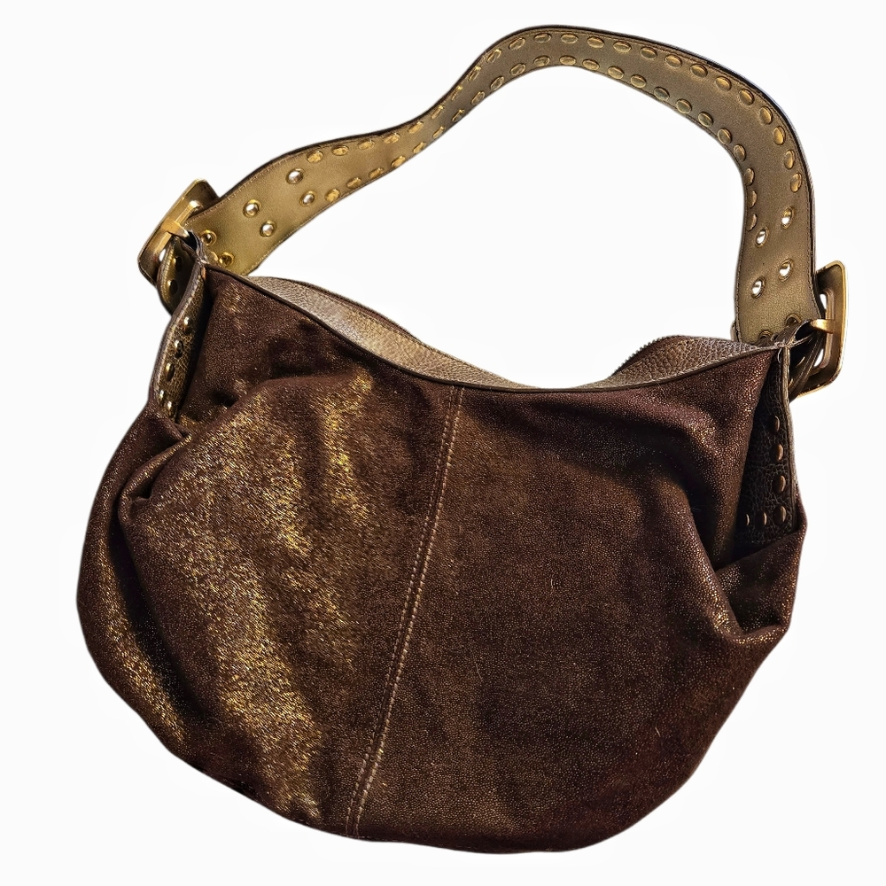 Beautiful Brown-Gold Shimmer KATHY Shoulder Bag.